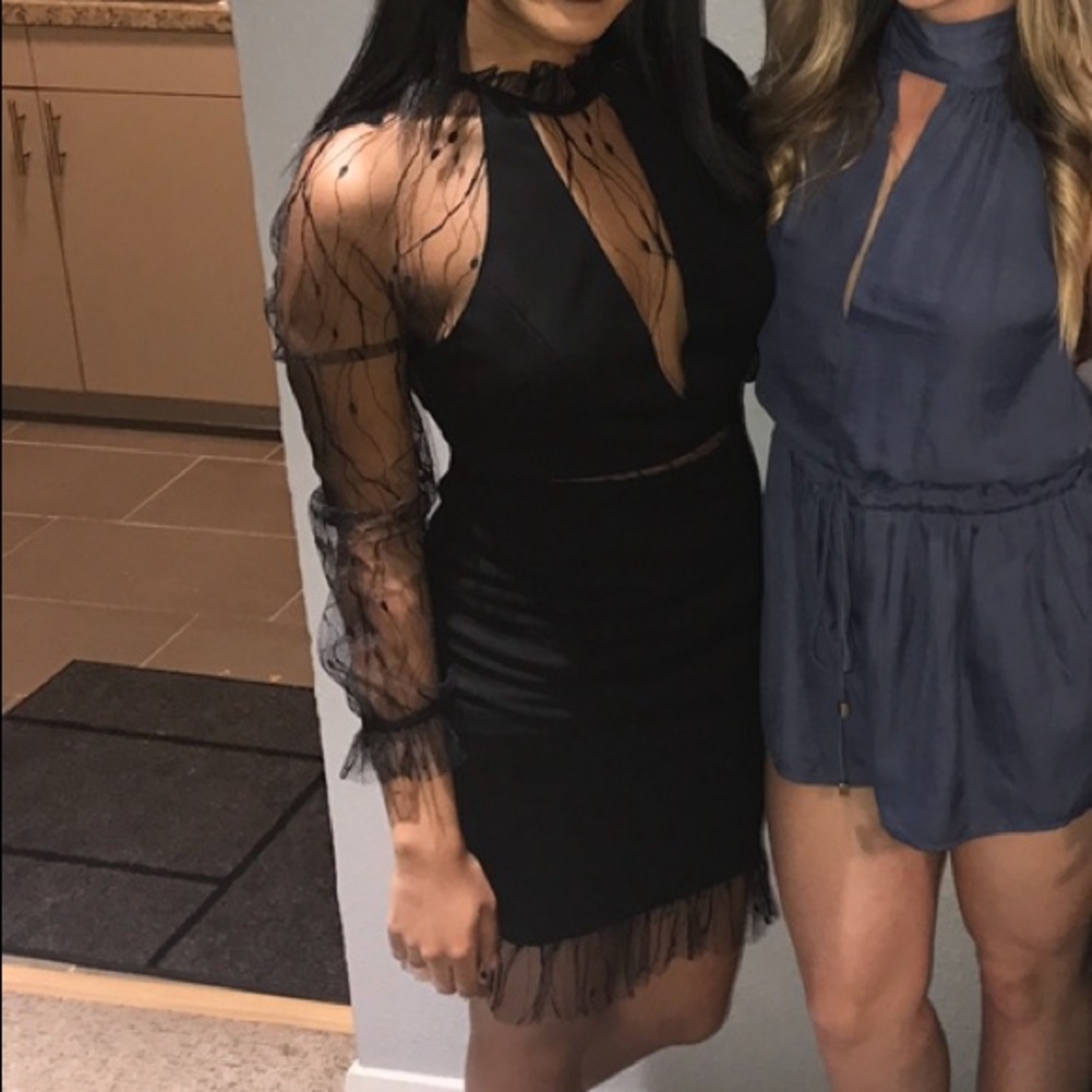 Black sheer dress!